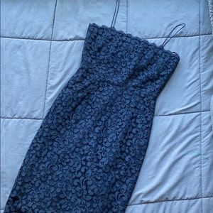 SOLD Navy Blue Bodycon Lace Dress Size 2